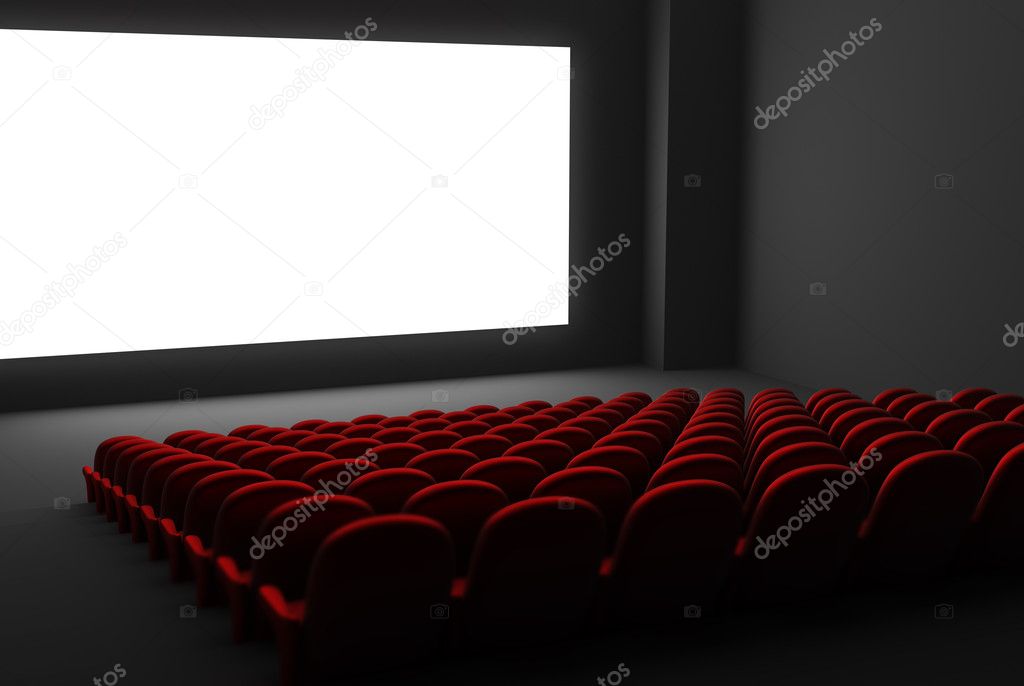 Palcoscenico teatrale illuminato con il pubblico in sala